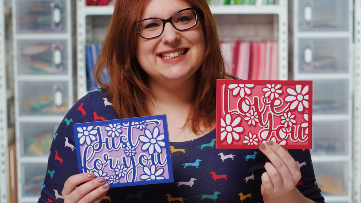 How to Make 3D Layered Greetings Cards with your Cricut - Craft with Sarah
